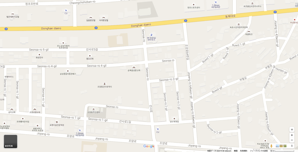 韓国　googlemap